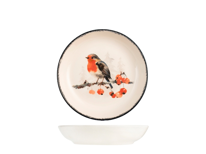 Kameninová vánoční jídelní sada pro 6 osob Zimní krajina 18 ks