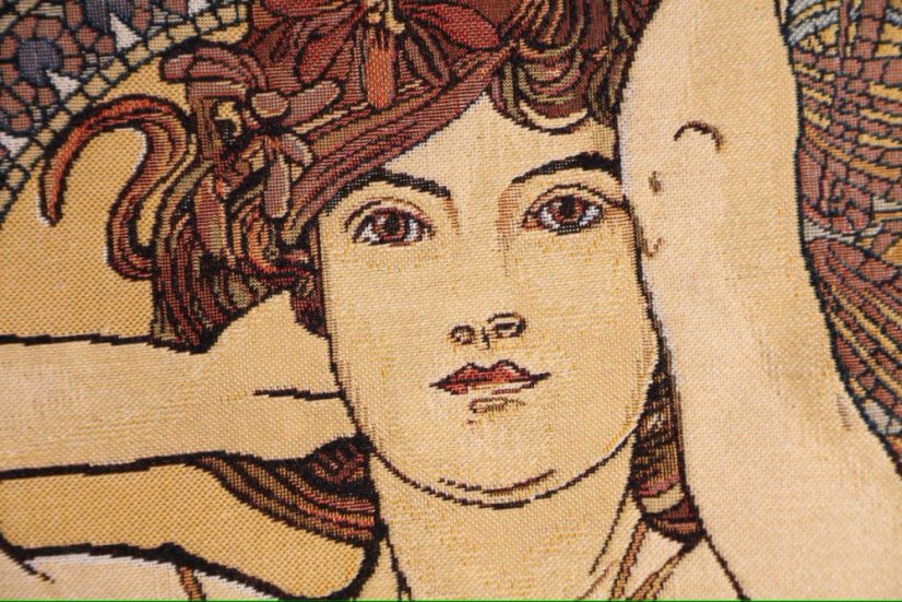 Gobelínový povlak na polštář Amethyst, Alfons Mucha 45x45 cm