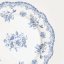 Large shallow porcelain plate, Blue and White Flowers, 27 cm