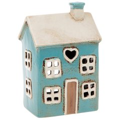 Ceramic candle holder House 18 cm