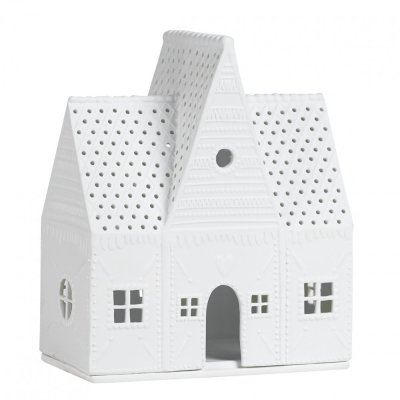 Porcelánový svícen Domek 20 cm Porcelánový svícen Domek 20 cm