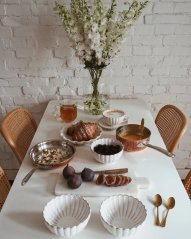 Porcelánová miska Chryzantéma béžová 15 cm