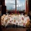 Christmas tablecloth Snowy Christmas - Size: 170x170 cm