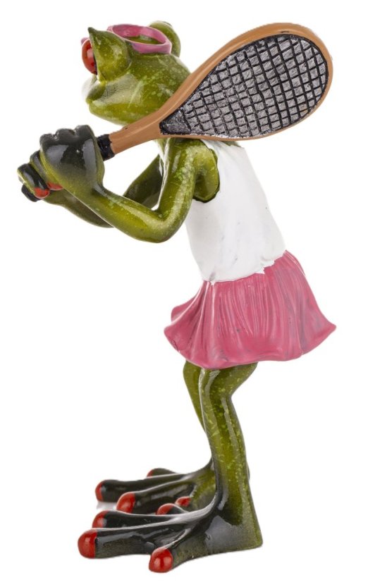 Soška Žaba Tenistka