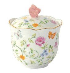 Porcelanowa cukiernica w kształcie motyla