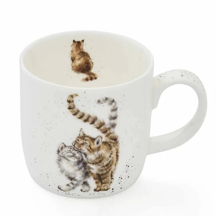 Porcelánový hrnek Šťastné kočky 310 ml