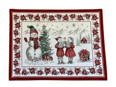 Christmas jacquard placemat Carolers 35x45 cm