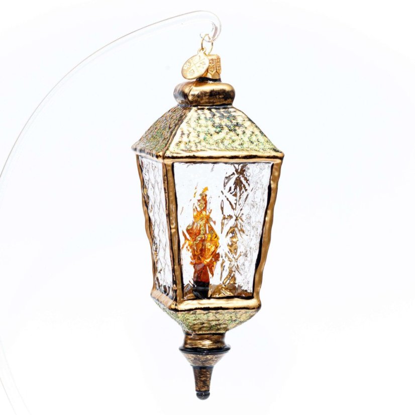 Sběratelská skleněná ozdoba na stromeček Lucerna