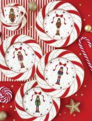 Set of porcelain plates Nutcracker 4 pcs