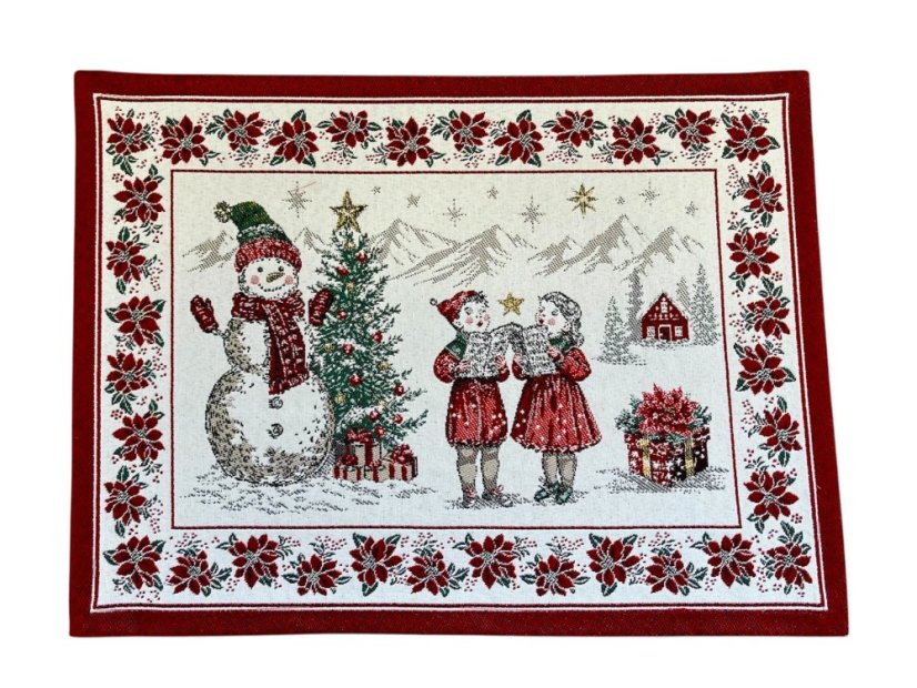 Christmas jacquard placemat Carolers 35x45 cm