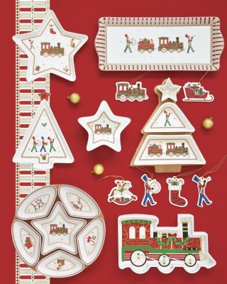 Porcelánová servírovacia miska Polárny expres 26 cm