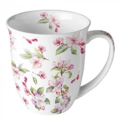 Porcelain mug Spring flowers 400 ml