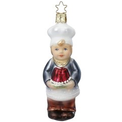 Collectible glass tree ornament Bake a cake