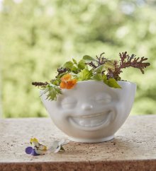 Bowl "Laughing" in white, 500 ml