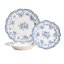 Blue and White Flowers Porcelain Dinner Set – 12-piece, for 4 people