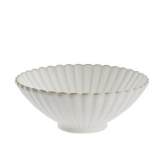 Porcelain bowl Chrysanthemum beige 20 cm