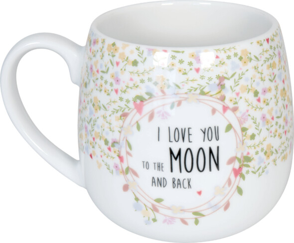 Porcelánový hrnek Miluji tě na měsíc a zpět 400 ml