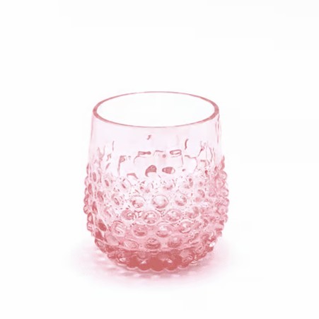 Satz mundgeblasene Gläser 4 Stück Rosa 200 ml