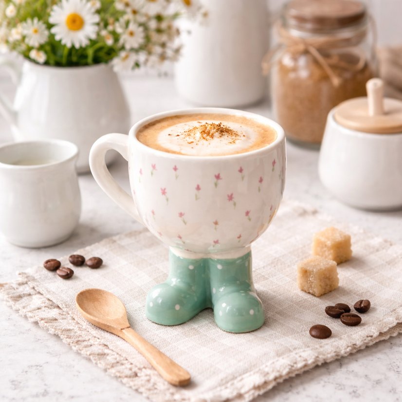 Keramikbecher In Schuhen