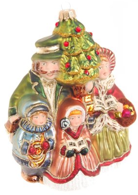 Sammelbaumschmuck aus Glas Familie der Sternsinger