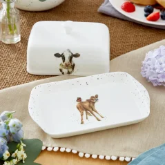 Porcelánová máslenka Kravičky