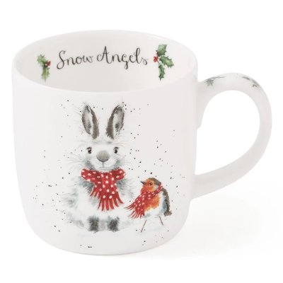 Porcelánový hrnček Králik a robin 310 ml
