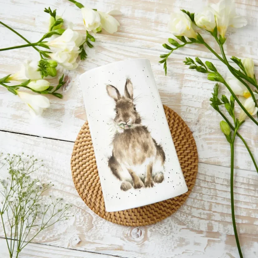 Porcelánová váza Králíček s kopretinami