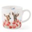 Porcelain mug Deer on poppy field 310 ml