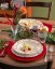 Porcelain oval serving plate Christmas decorations 32 cm