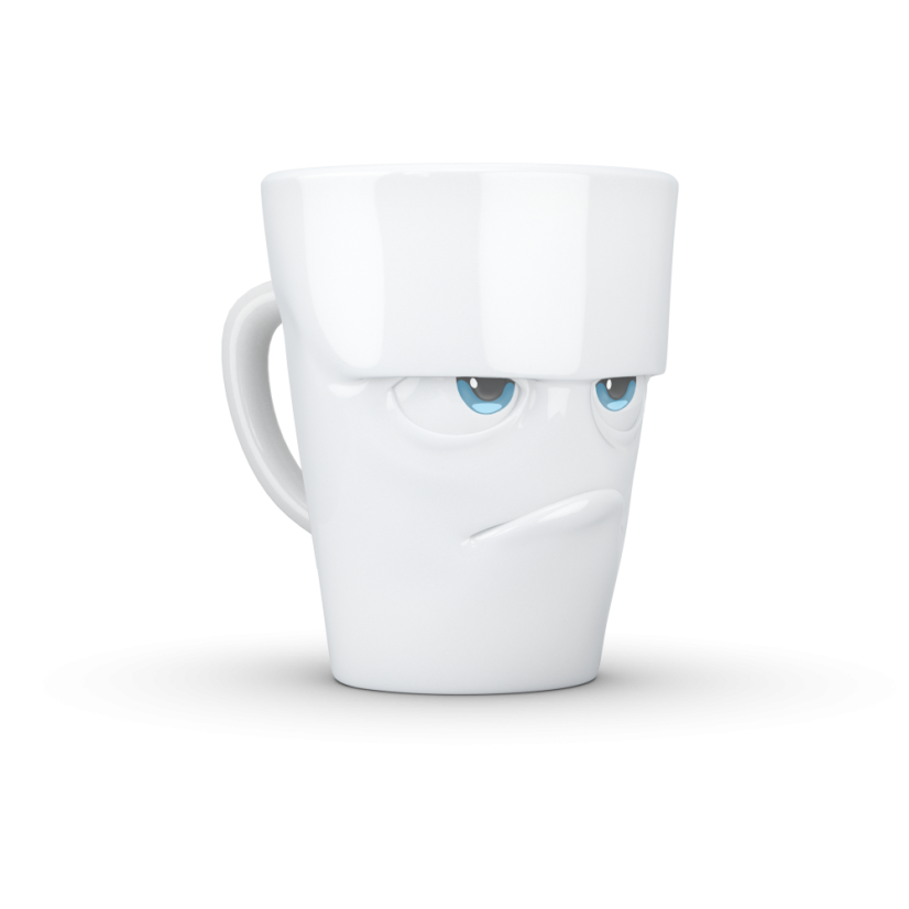 Mug with handle "Angry" coloured, 350 ml