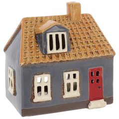 Ceramic candle holder House 15 cm