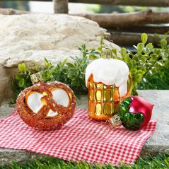 Collectible glass tree ornament Beer glass