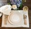 Italian ceramic dessert plate with lace trim – Elegance – 23 cm