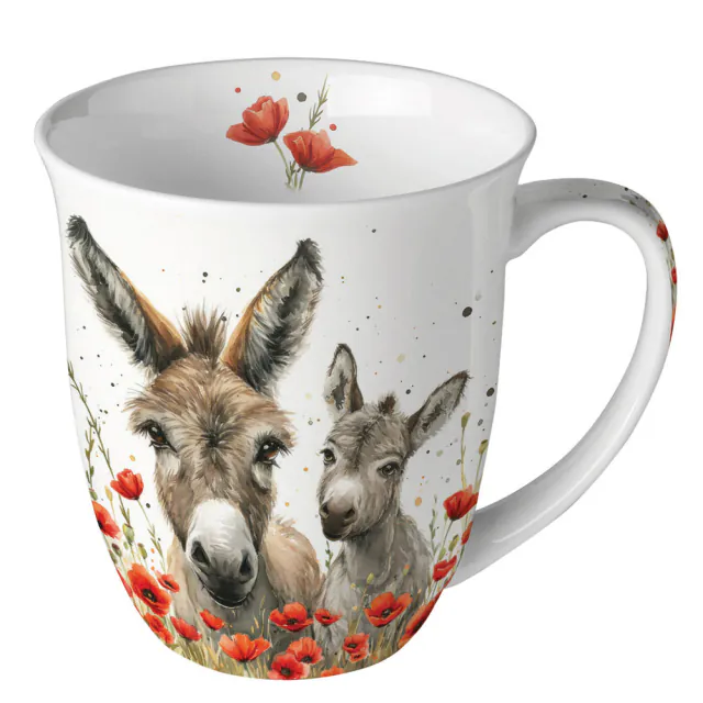 Porcelánový hrnek Pár oslíků 400 ml