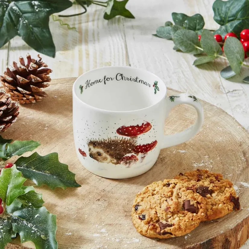 Porcelánový hrnek Ježek a muchomůrky 310 ml