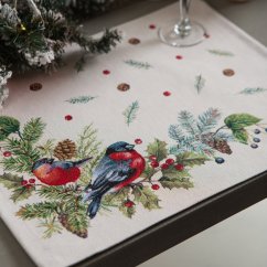 Christmas placemat Winter birds - matt 40x50 cm