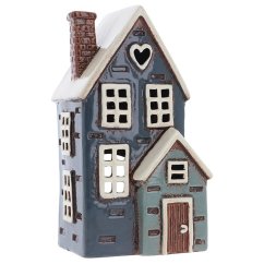 Keramický svícen Domek 21 cm