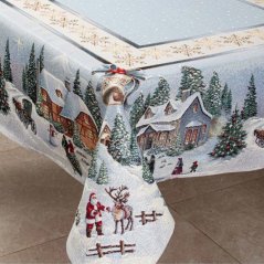 Tapestry Christmas tablecloth Christmas Eve