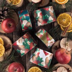 Wide Christmas satin ribbon Christmas 6,3 cm x 15 meters