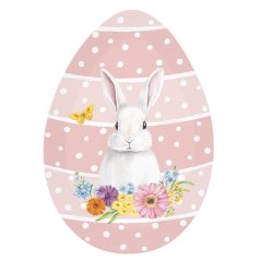 Porcelanowy talerz do serwowania pisanek różowy