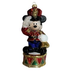 Sběratelská skleněná ozdoba na stromeček Vánoční myška
