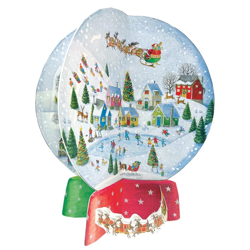 Obrázkový 3D adventný kalendár Snežítko 32x43 cm