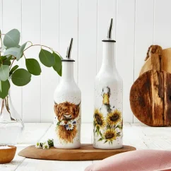 Porcelánová sada lahví na olej a ocet Kachna & Kravička