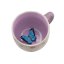 Ceramic mug with surprise Butterfly
