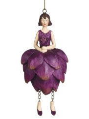 Dekorativní závěsná figurka Květinová dívka Artyčok