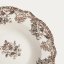Porcelánová jídelní sada Hnědé květy – 18dílná, pro 6 osob