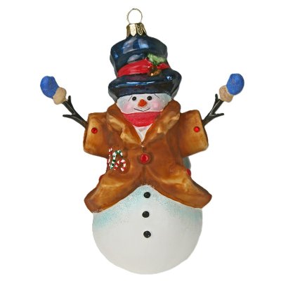 Collectible glass ornament for tree Snowman