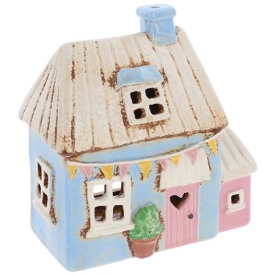 Keramický svícen Domek 16 cm