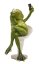 Frog statue with telephone