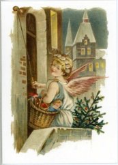 Christmas Postcard Angel
